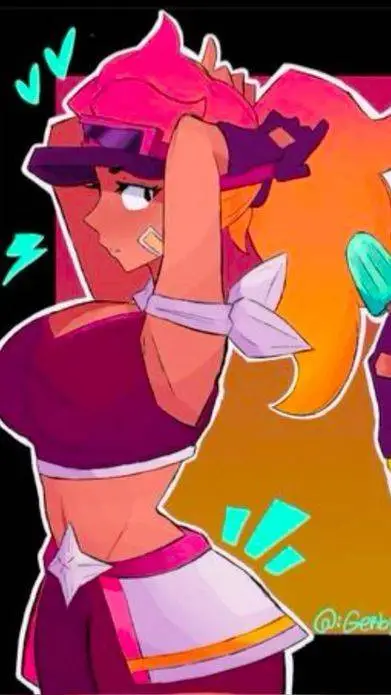 ai character: Amber background