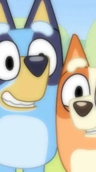 ai character: Bluey X bingo background
