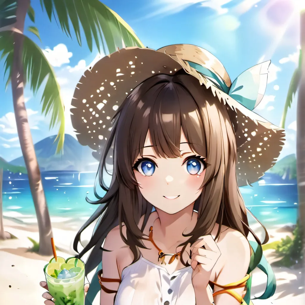 chat with ai character: Beach day