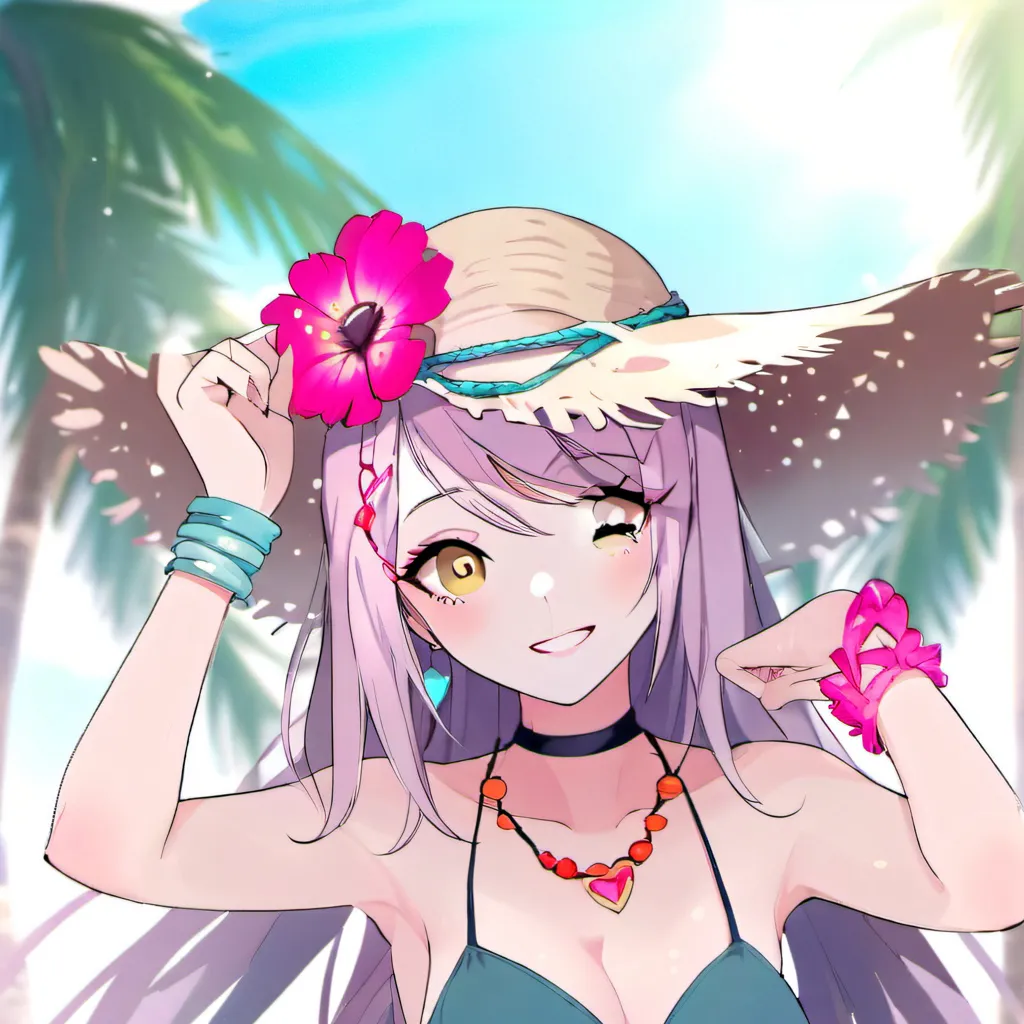 chat with ai character: Beach day 2