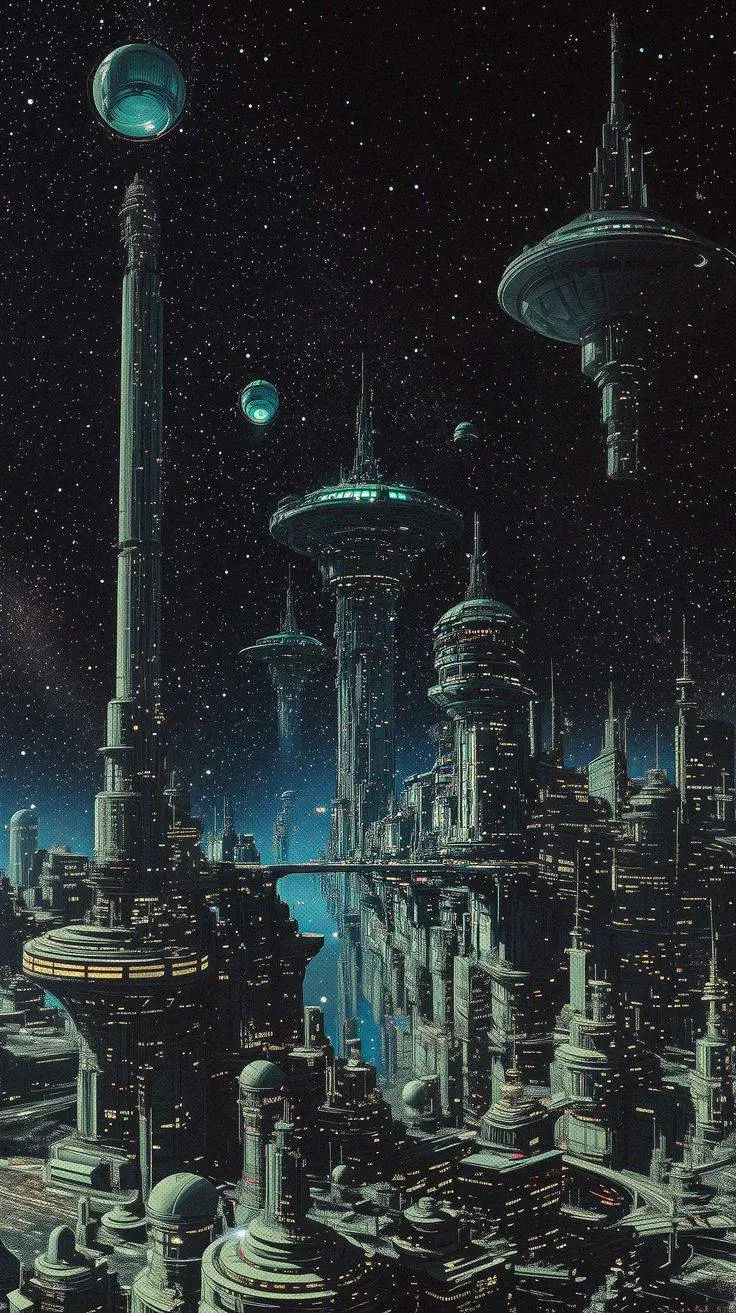 ai character: Space Fantasy background