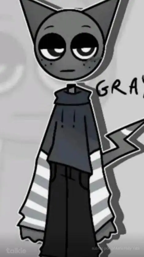 ai character: Gray  background