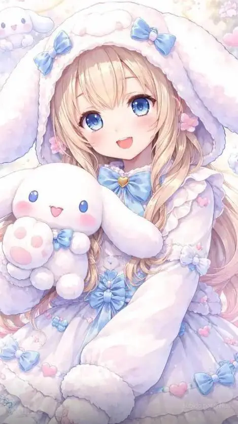 ai character: Cinamoroll  background