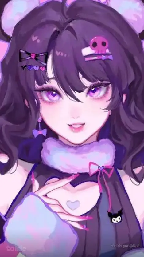ai character: Kuromi  background