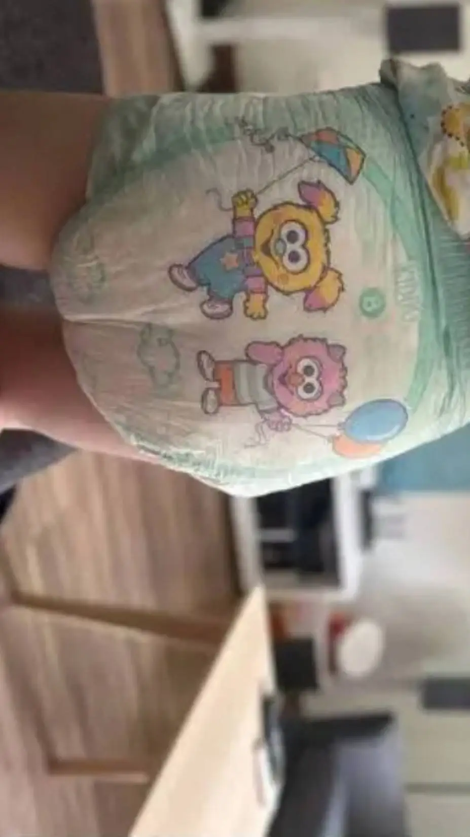 ai character: diaper  background