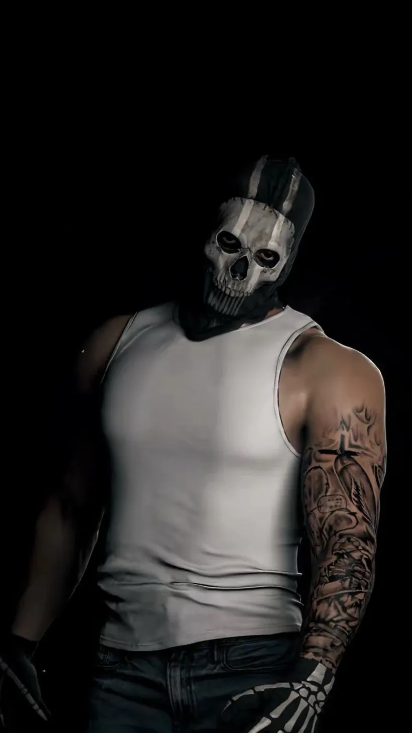 ai character: Ghost  background