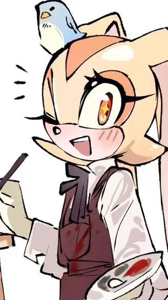 ai character: cream background
