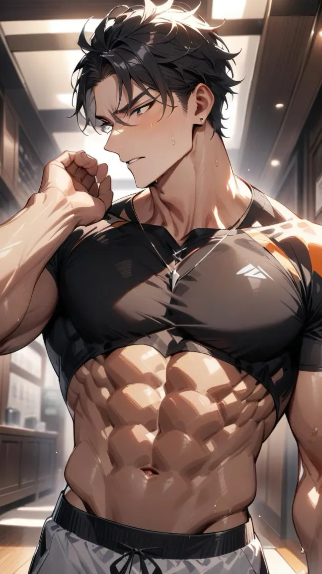 ai character: Mean old man  background