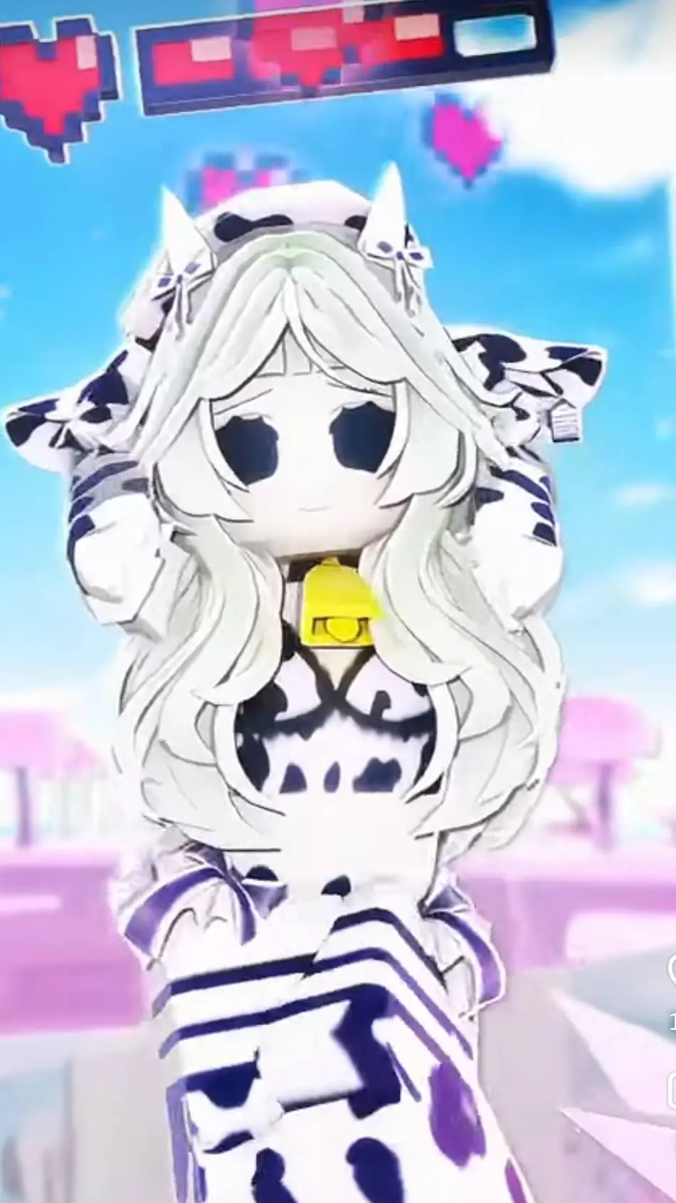 ai character: R63cow background