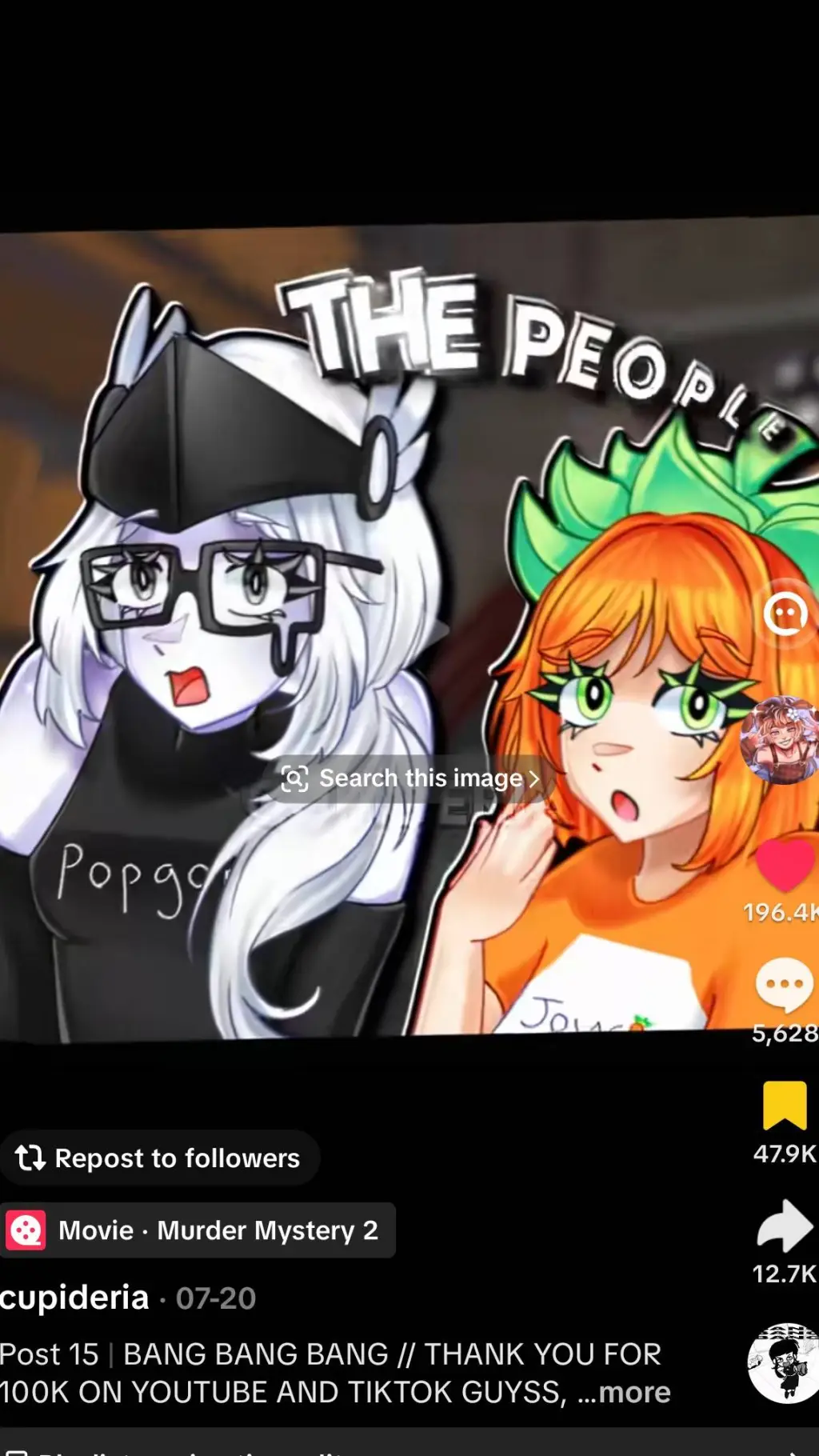 ai character: Void and pumpkin background