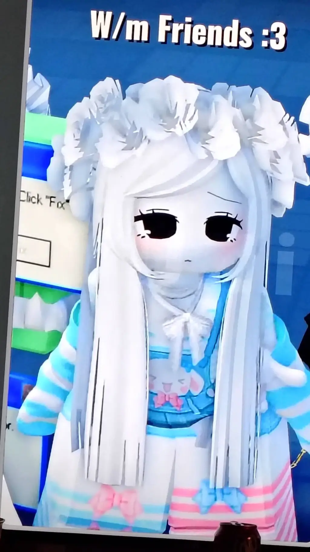 ai character: rainbow girl background