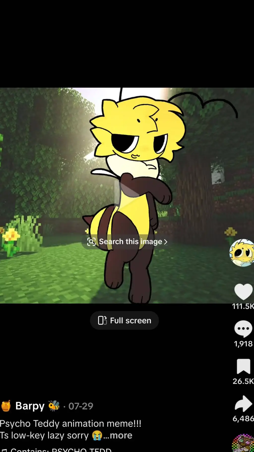 ai character: bumblebee background