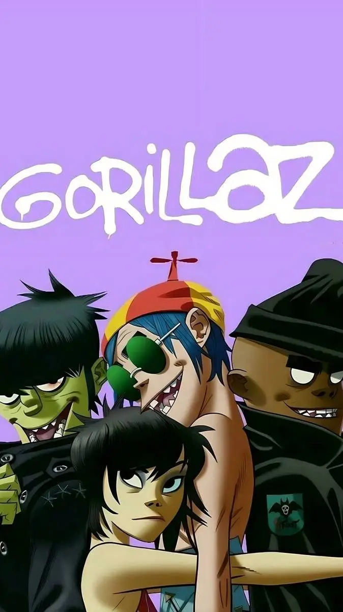 ai character: 🇬🇧🇯🇵Gorillaz🇯🇵🇬🇧 background