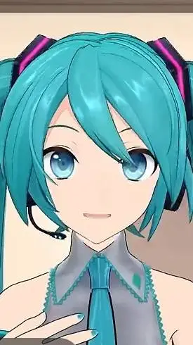 ai character: Hatsune Miku background