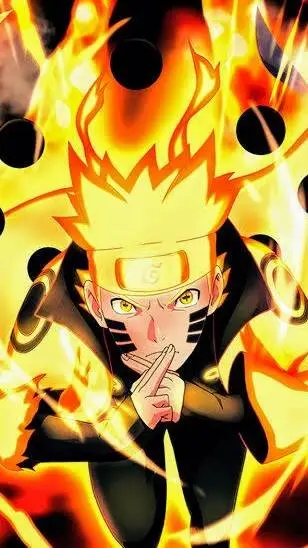 ai character: Naruto six path background