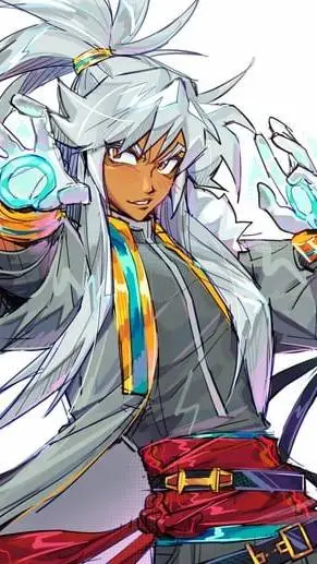 ai character: Silver  background
