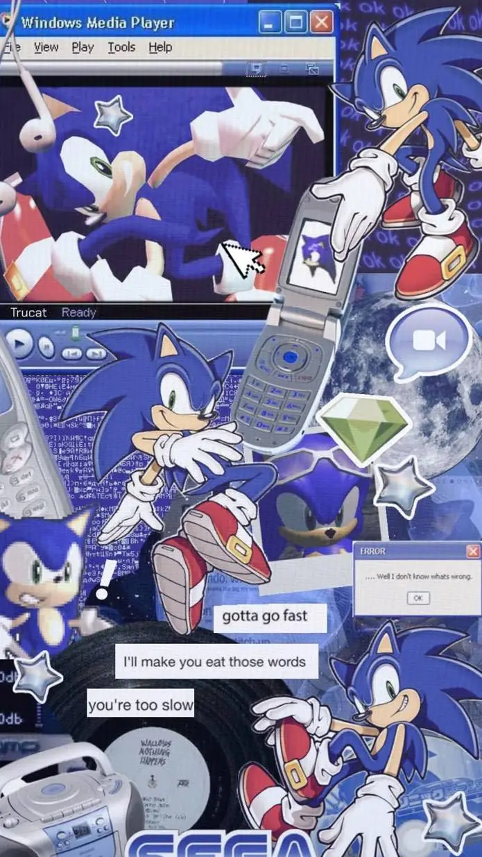 ai character: Sonic  background