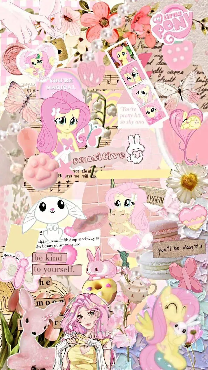 ai character: Fluttershy  background