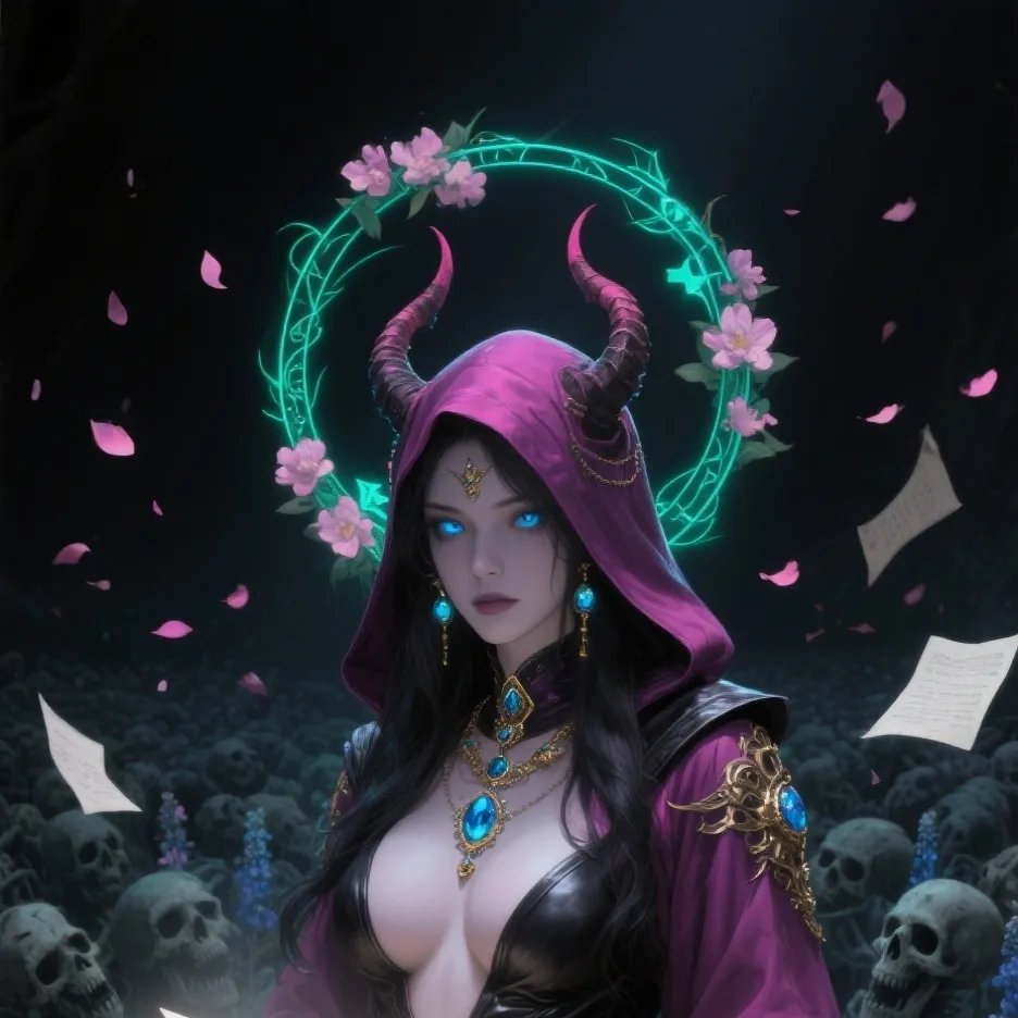 chat with ai character: Blooming veil