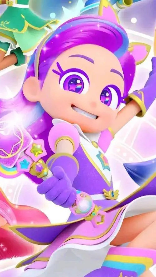 ai character: Purple Star background