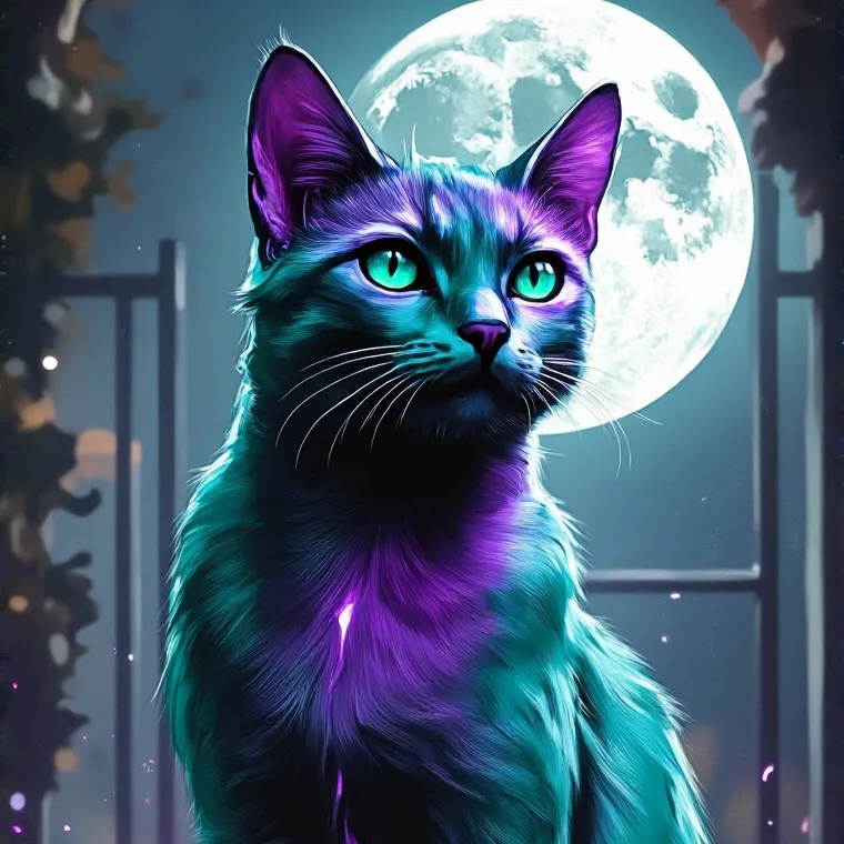 chat with ai character: Moon cat