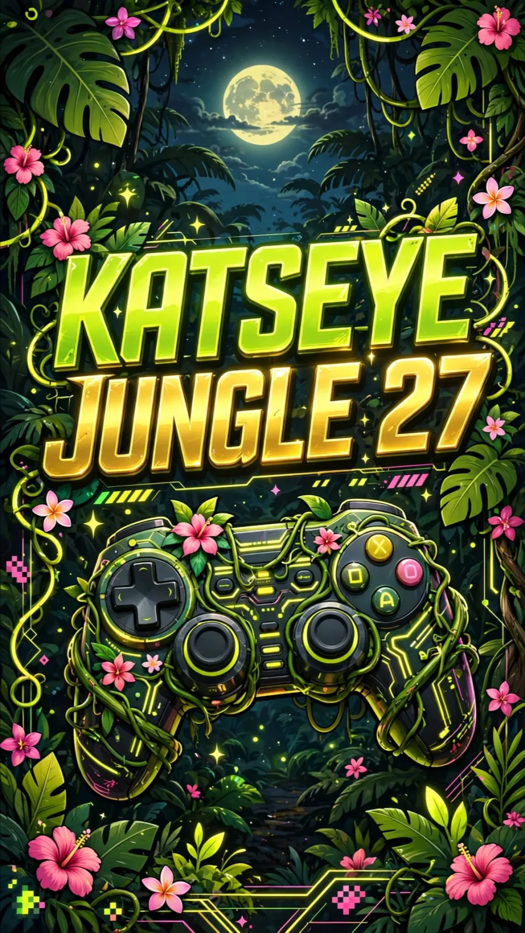 ai character: KATSEYE JUNGLE 27  background