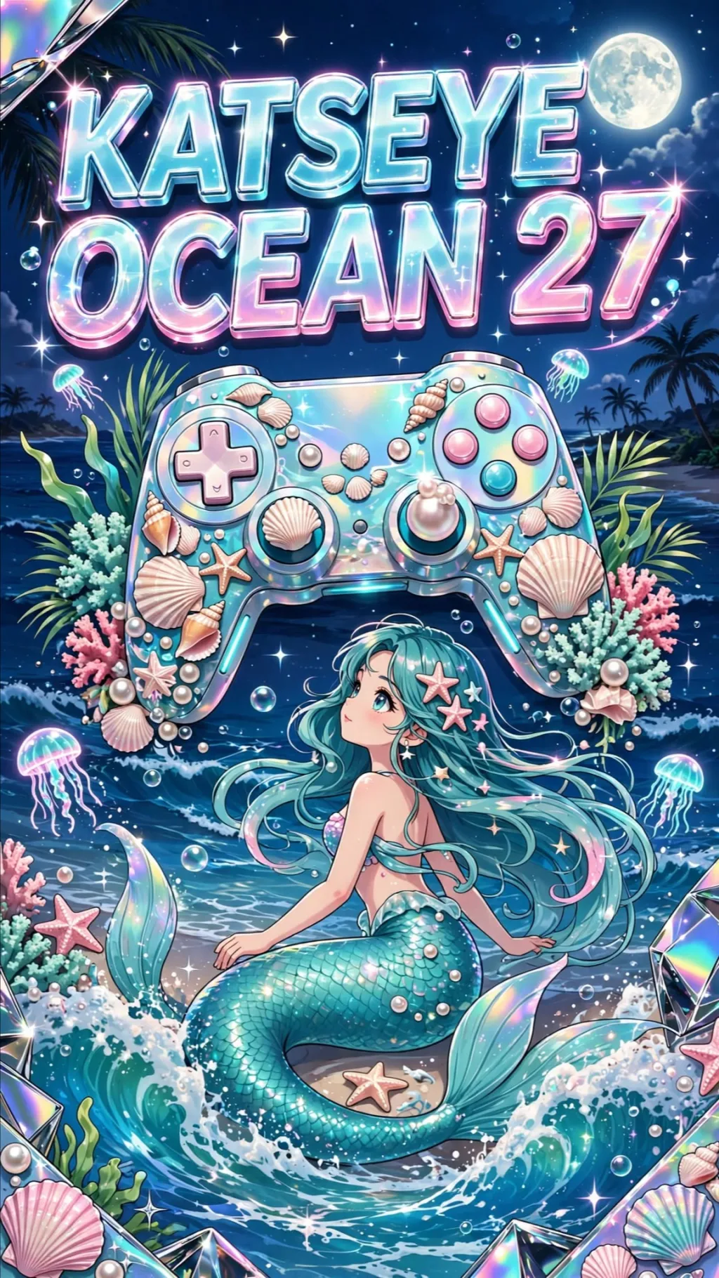 ai character: KATSEYE OCEAN 27 background