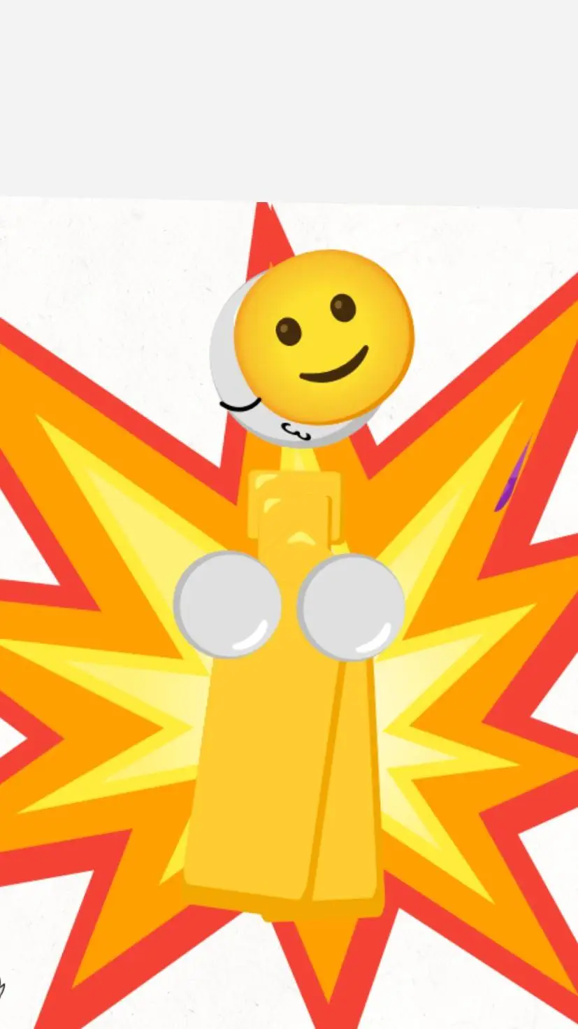 ai character: smiley background