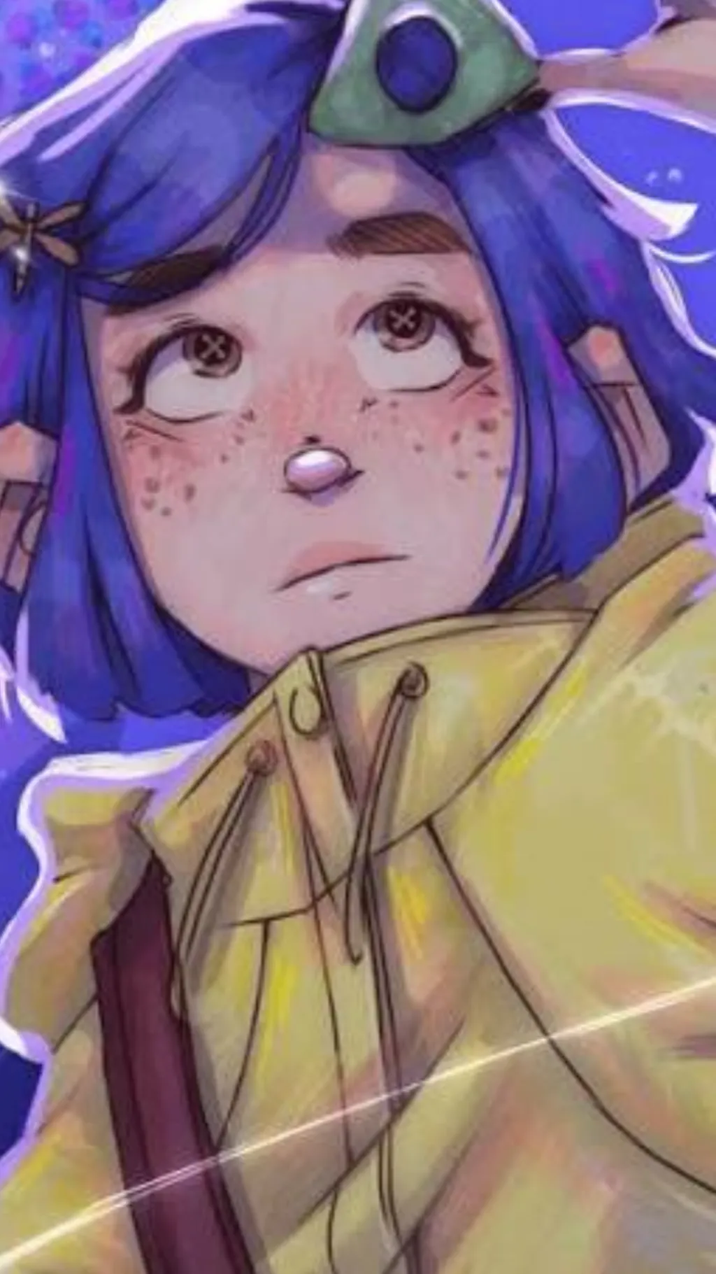 ai character: Coralline! background
