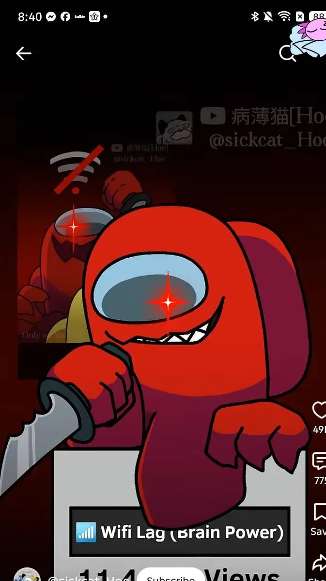 ai character: Red among us background