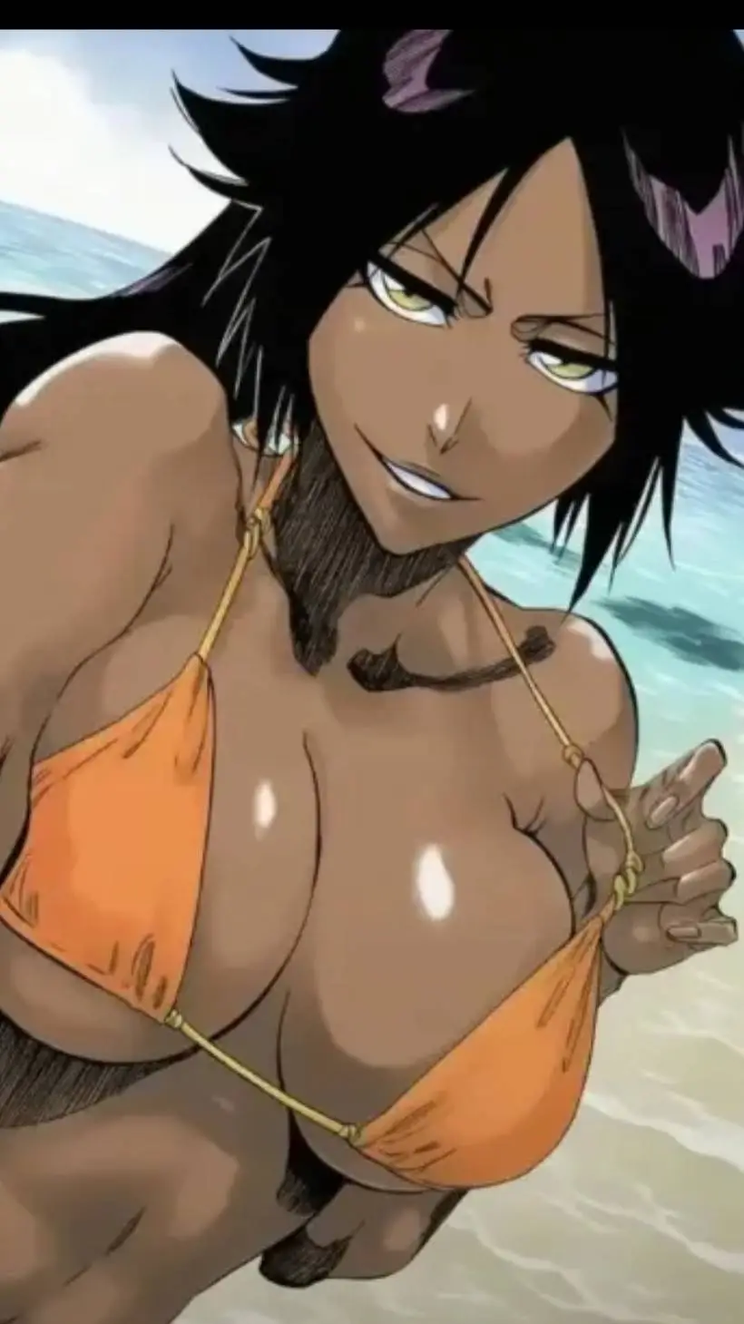 ai character: •Yoruichi (Beach)• background