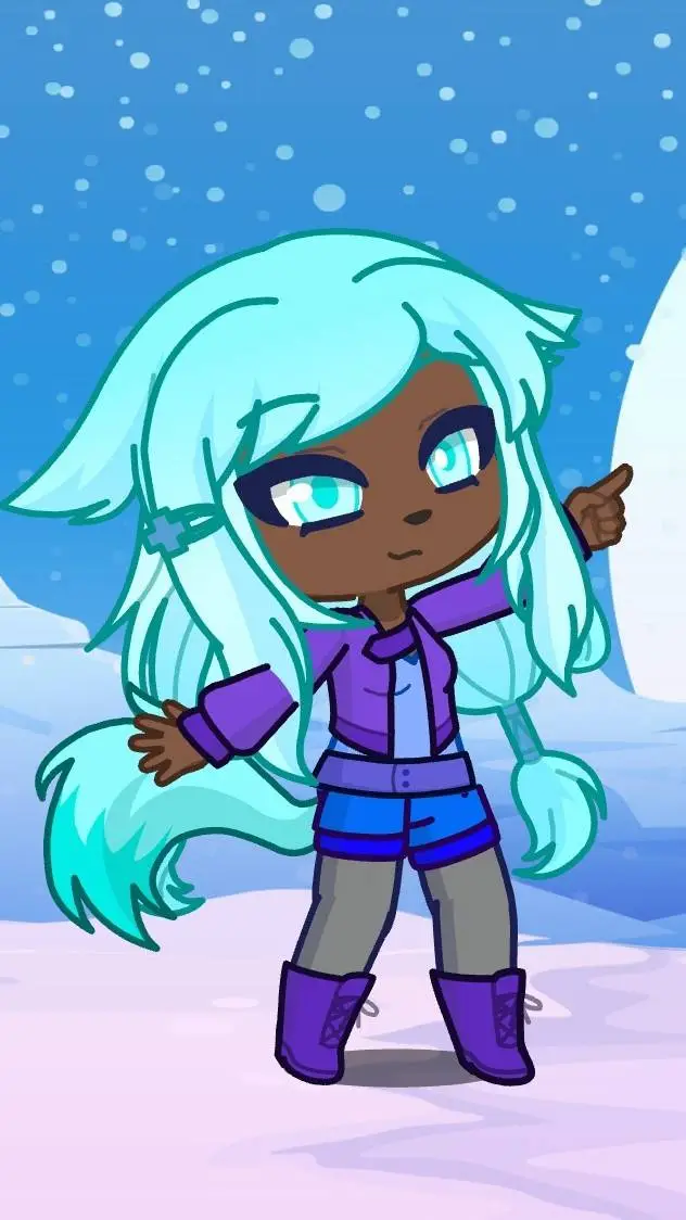ai character: Aquamarine  background