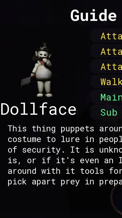 ai character: official dollface background