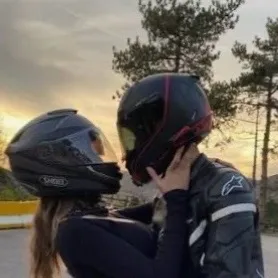 chat with ai character: Your biker gf 