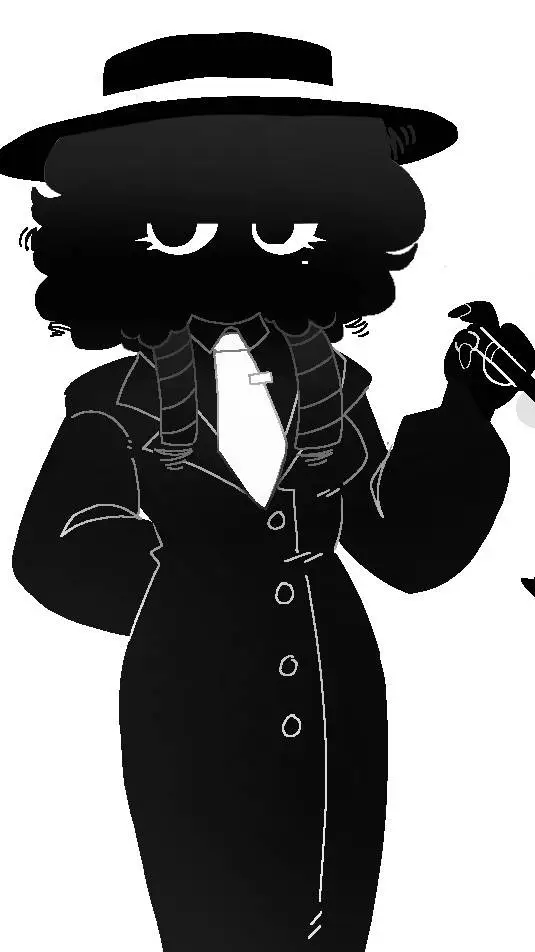 ai character: black ❤️🔥 background