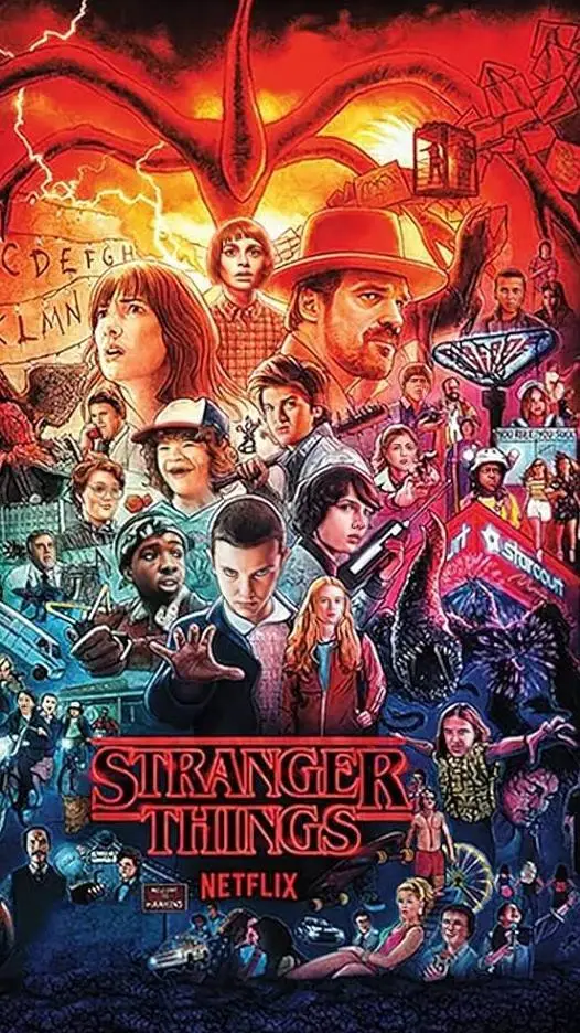 ai character: Stranger Things  background