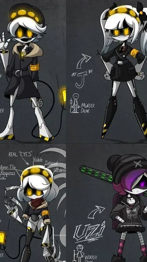 ai character: murder drones md background