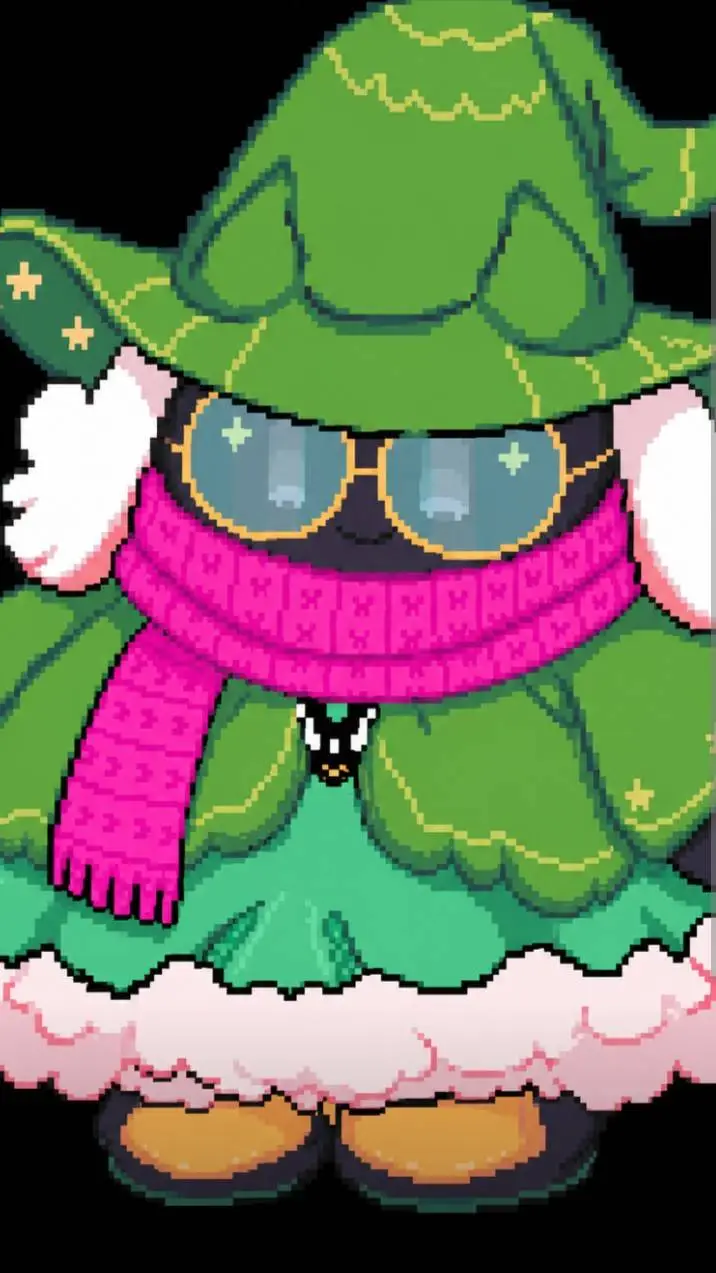 ai character: fat ralsei background