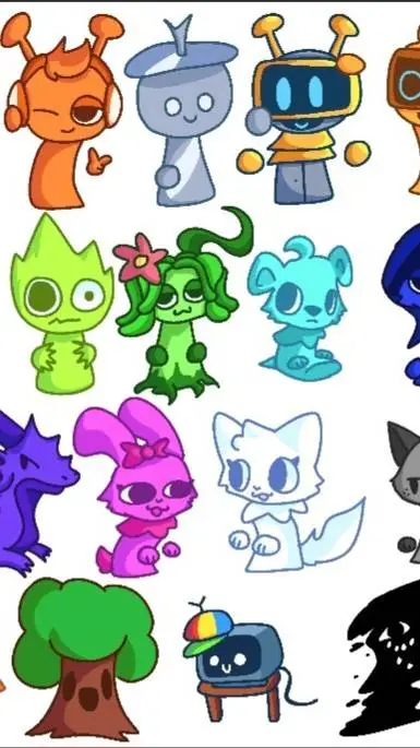 ai character: Tfc x Sprunki background