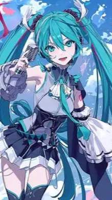 ai character: Miku background