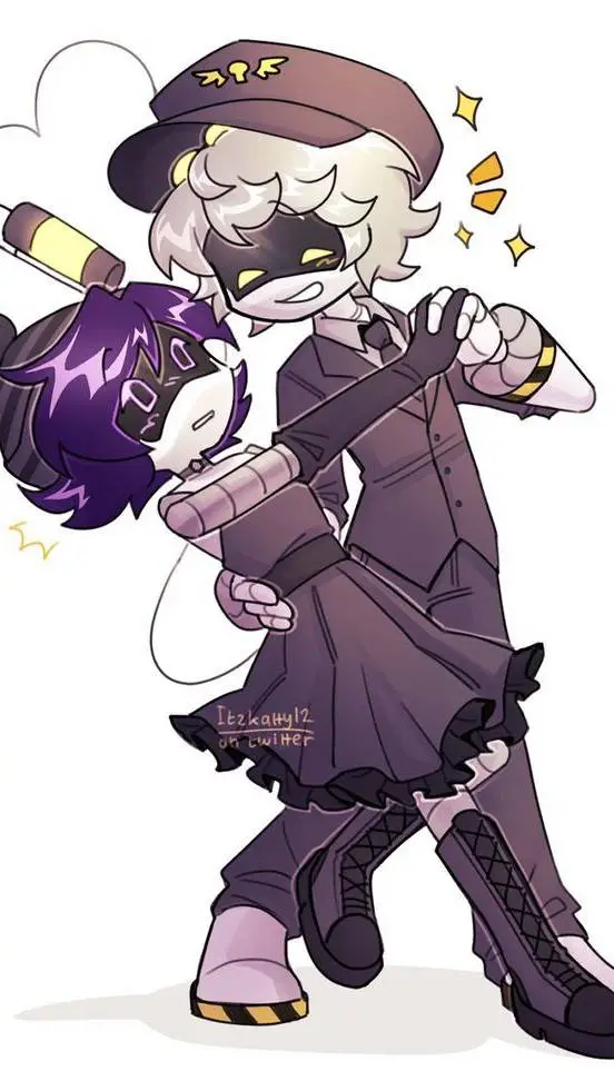 ai character: Murder drones Prom background