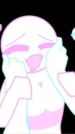 ai character: you x pink background