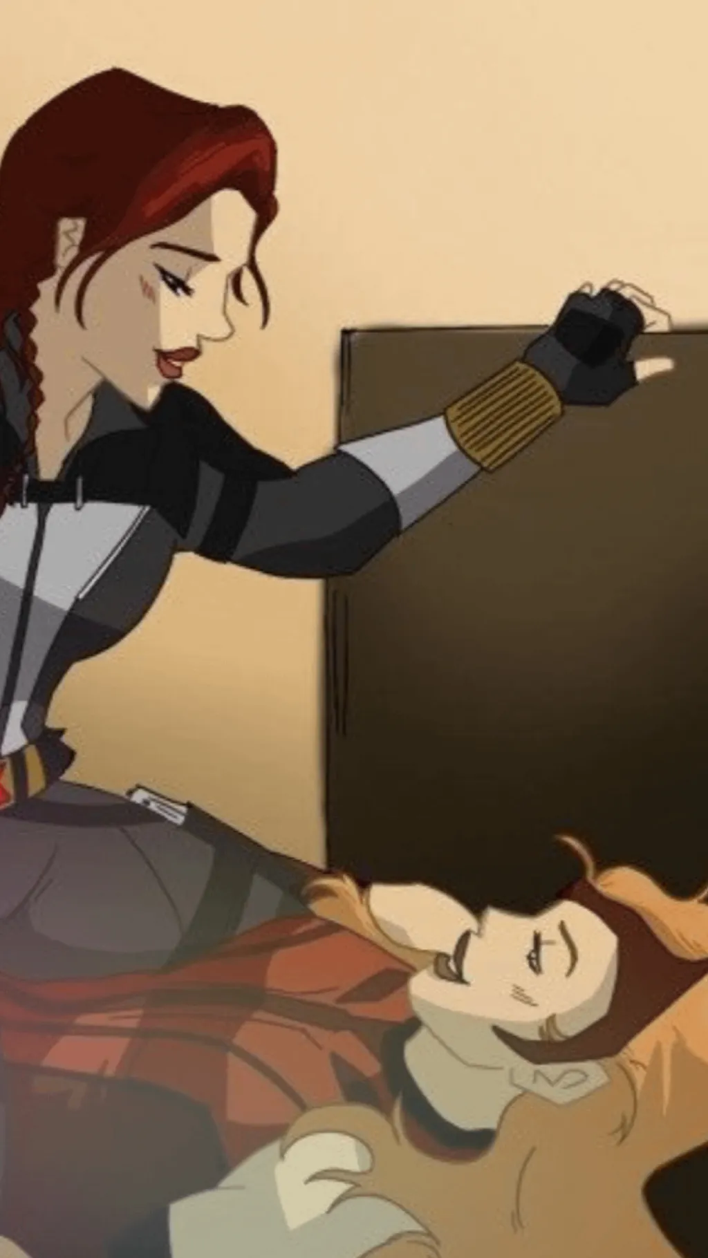 ai character: Natasha x Wanda/u background