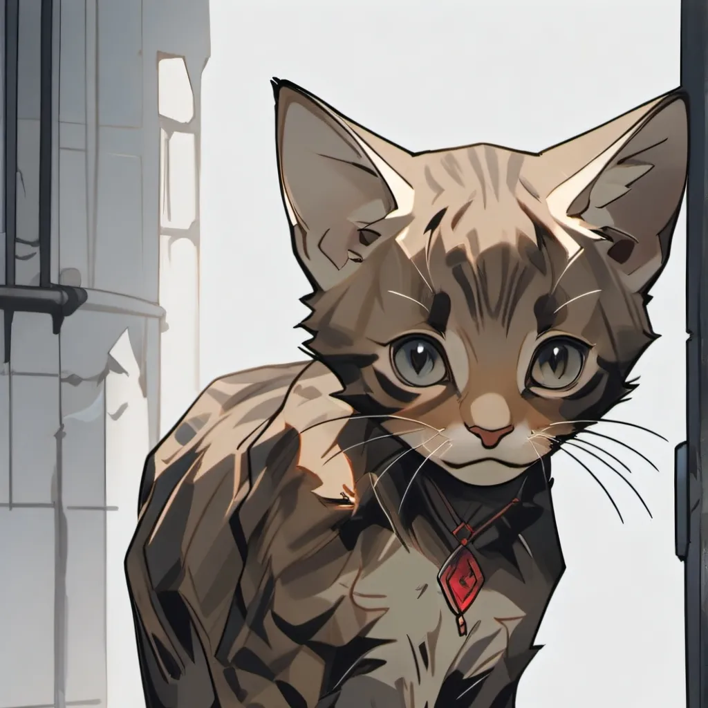 chat with ai character: Starving kitten