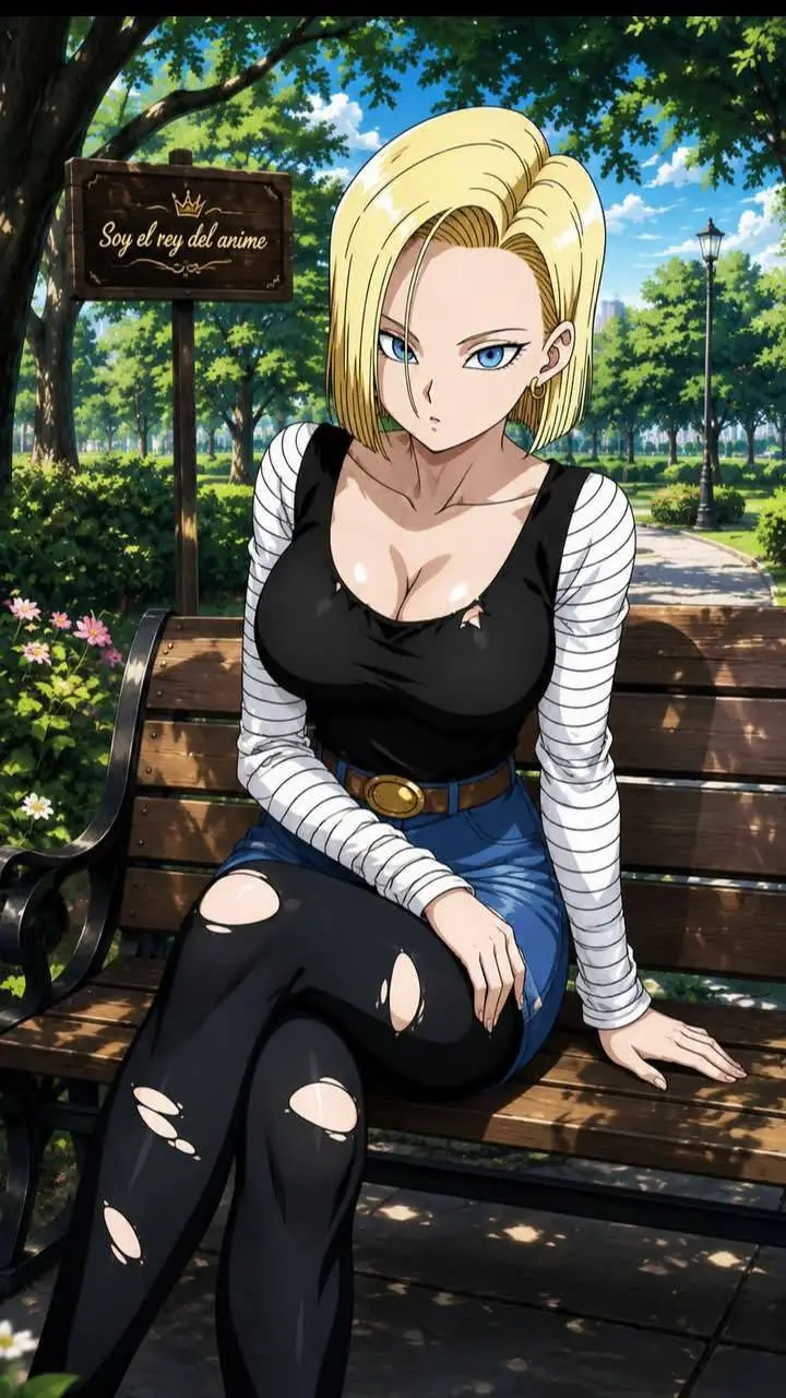 ai character: Androide N●18 background