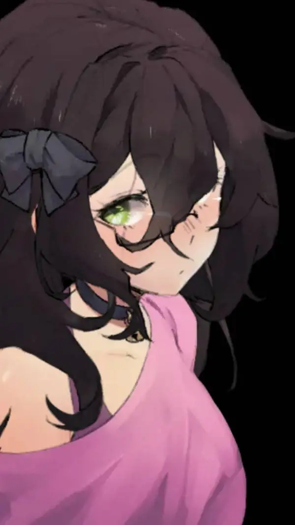 ai character: lilac background
