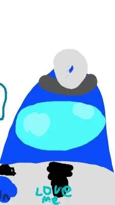 ai character: Blue background