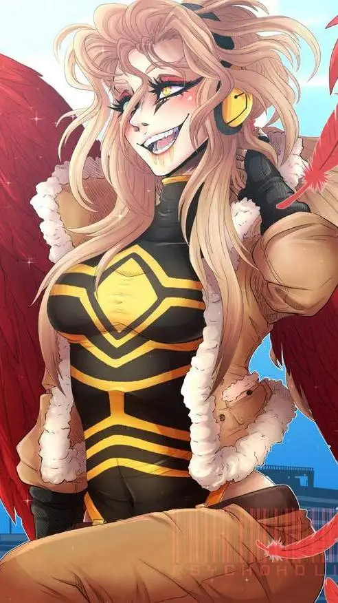 ai character: Female Hawks background