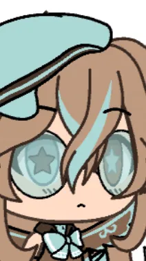 ai character: Chcho mint background