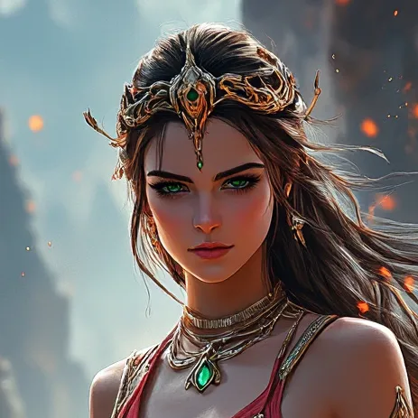 chat with ai character: Queen of fire